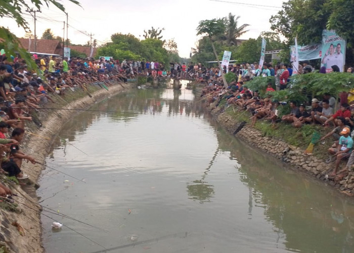 Seribuan Peserta Ikuti Mancing Bareng Bersama Fahmi-Dimas