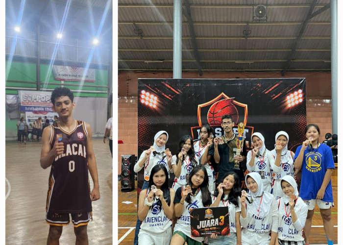 Siswa SMAN 1 Majenang Lolos POPDA Jateng, Tim Basket Putri Raih Juara 3 Liga Cilacap