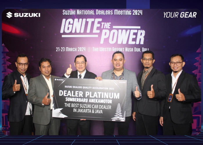Suzuki Sumber Baru Mobil Yogyakarta Meraih Dealer Peringkat Platinum SDQA 2023