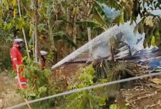 Bakar Sampah, Gubuk di Desa Limbangan Cilacap Terbakar