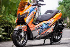 Bikin Auto Pangling, Modifikator Bawa Nuansa Nostalgia Balap Legendaris ke Yamaha NMAX “TURBO”