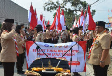 Sekda Banyumas Sambut Estafet Tunas Kelapa di Perbatasan Cilacap