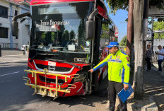 Bus Trans Banyumas Tabrak Empat Kendaraan, Sopir Diduga Mengantuk Saat Menyetir