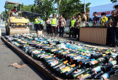 Operasi Pekat Candi Ungkap 296 Kasus, Premanisme Dominan dan 2.077 Botol Miras Dimusnahkan