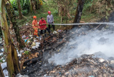 Sampah di Komplek KAI Bantarsoka Purwokerto Terbakar, Damkar Cegah Api Merembet ke Sekitar