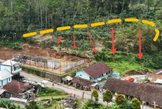 Rekahan Tanah 500 Meter Ancam Permukiman di Karangkobar Banjarnegara