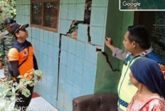 Hujan Deras Picu Tanah Gerak di Dayeuhluhur Cilacap, Tembok Rumah Warga Retak dan Lantai Ambles  
