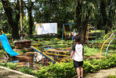 Taman Terminal Bulupitu Purwokerto Tergenang, Warga Batal Ajak Anak Bermain