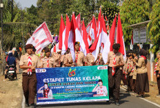 61 Pramuka Banjarnegara Kawal Estafet Tunas Kelapa, Siap Tempuh Rute Antarwilayah