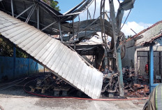 85 Persen Bangunan Kantor Jasa Pariwisata dan Bengkel Bus di Banjarnegara Ludes Terbakar