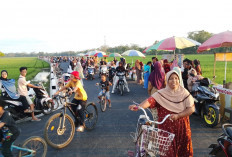 Jalan Pandak-Sibalung Banyumas Diserbu Warga, Proyek Rampung, Pedagang dan Wahana Bermunculan
