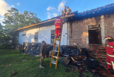 Rumah Warga Menganti Cilacap Terbakar, Diduga Akibat Korsleting Listrik