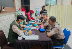 Ratusan Personel Polres Kebumen Jalani Pemeriksaan Kesehatan Berkala