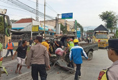 Pick Up Oleng, Tabrakan dengan Dump Truk di Ajibarang Banyumas, Dua Warga Cibangkong Alami Patah Kaki