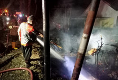 Bekas Warung Semi Permanen di Desa Buntu Cilacap Terbakar, Penyebab Masih Diselidiki