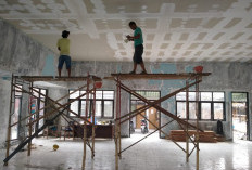 Perbaikan Aula Bantarsoka di Purwokerto Barat Dikebut, Progres Capai 50 Persen, Ditarget Rampung Lebih Cepat