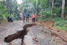 Longsor dan Tanah Gerak Landa Dayeuhluhur, Rumah Warga Retak hingga Jalan Amblas