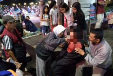 Pengunjung Alun-Alun Purwokerto Kesurupan di Dekat Videotron