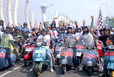 Ratusan Skuteris Keliling Purwokerto, Kaka Slank dan Bupati Sadewo Bawa Pesan Damai