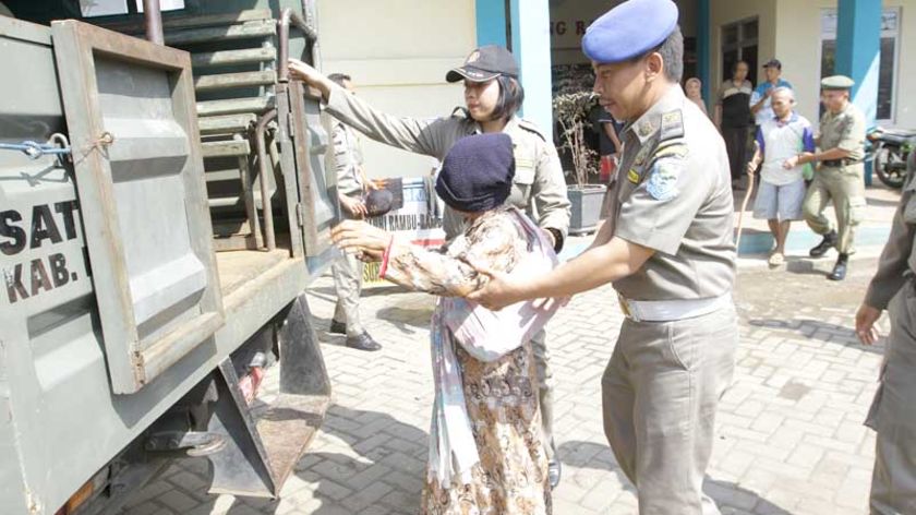 Hanya Tujuh PGOT Terjaring Razia Satpol PP Banyumas