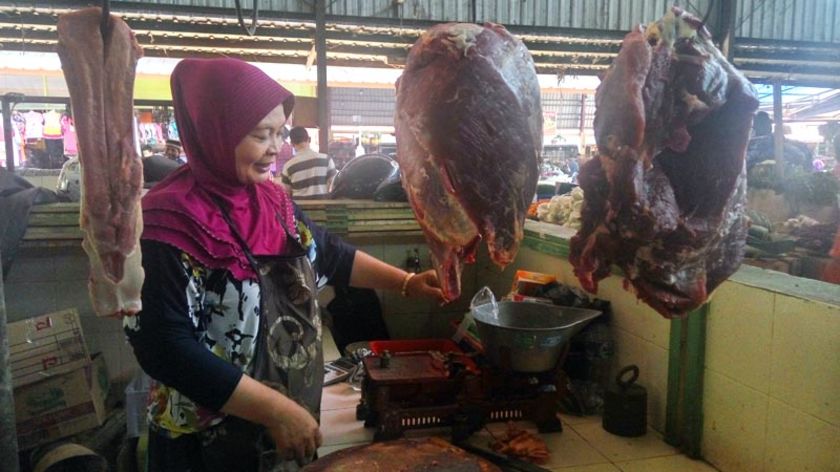 Pedagang Purbalingga Mengaku Kapok Menjual Daging Impor