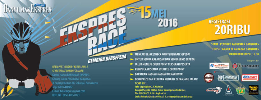 Bersepeda Asik, Hujan Doorprize - Besok Sepeda Santai Ekspres Race Digelar